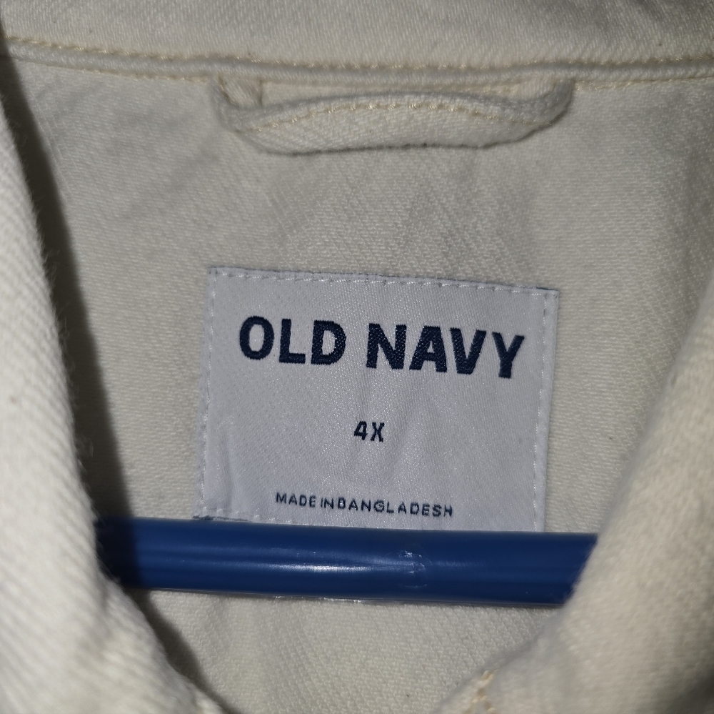 Old Navy Denim Chore Jacket 4x - Picture 2 of 4